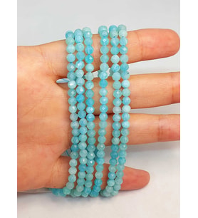 Amazonit Taşı Faset Kesim Dizi 4mm (45228)