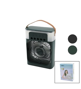 HAVA NEMLENDİRME - FAN - GECE LAMBASI MASA ÜSTÜ ULTRASONİK VANTİLATÖR 360 DERECE USB ŞARJ 3KDM HIZ (5343)
