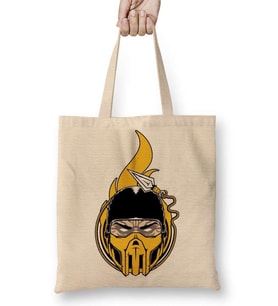 Mortal Kombat Scorpion Bez Çanta Uzun Saplı