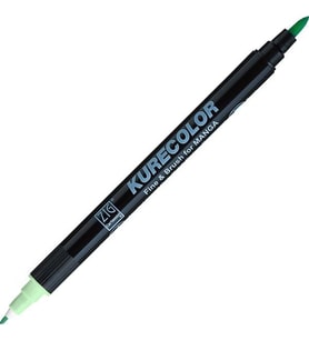 Zig Kurecolor Fine & Brush for MANGA Marker Çizim Kalemi 520 Green Shadow 