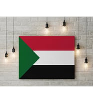 Sudan Bayrağı Kanvas Tablo 40x55cm Dekoratif Tablo