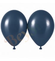 Fırtına Mavisi Renk Lateks Retro Balon (50 cm) - 2 Adet