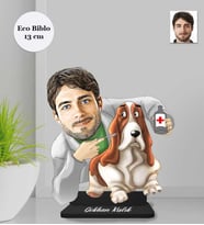 Kişiye Özel  Veteriner Erkek Ahşap Eco Biblo -3