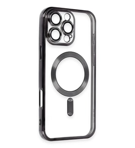 Newface Apple iPhone 16 Pro Max Kılıf Kross Magneticsafe Kapak - Siyah