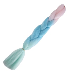 Afrika Örgülük Ombreli Sentetik Saç 100 Gr. - Soft Pembe / Soft Mavi / Soft Yeşil