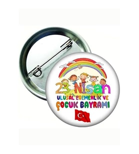 23 Nisan Rozeti - 23 Nisan Öğrenci Rozeti ( 20 Adet ) (Standart)