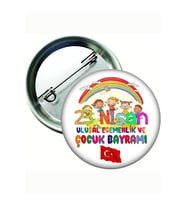 23 Nisan Rozeti - 23 Nisan Öğrenci Rozeti ( 20 Adet ) (Standart)