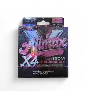 Anchor Ajimax X4 0.04mm 150 Mt Pink Aji Misina