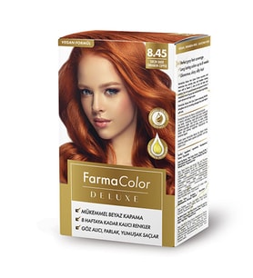 FARMACOLOR DELUXE SAÇ BOYASI TARÇIN BAKIR 8.45