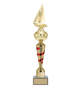 ODAK KUPA - Figürlü Kupalar - Yelken Figürlü Kupalar FG-077 B - 56 cm