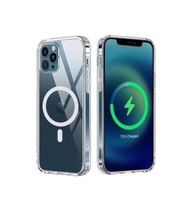 Iphone 13 Pro Kılıf Kamera Lens Korumalı Magsafe Destekli Şeffaf Darbe Emici Sert Kapak