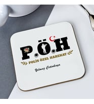 Kişiye Özel Özel Harekat Polisine Hediye Bardak Altlığı