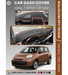 FIAT 500L (2013-2017) Torpido Örtüsü Ön Göğüs Torpido Koruma Tam Uyum Çatlamayı Önler Kolay Montaj