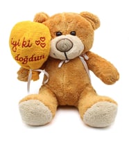 İyi ki Doğdun Yazılı Balonlu Peluş Ayıcık 40cm