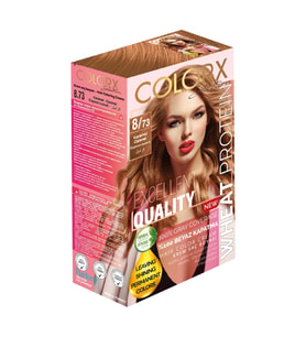 Colorx Saç Boyası Tekli Set - 8.73 KARAMEL