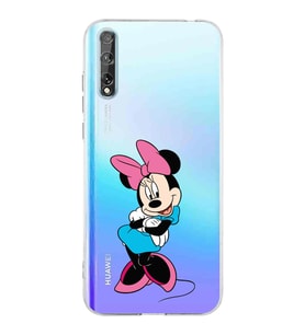 Huawei P Smart s  Kamera korumalı Kapak Minnie Mouse Tasarımlı  Şeffaf Kılıf