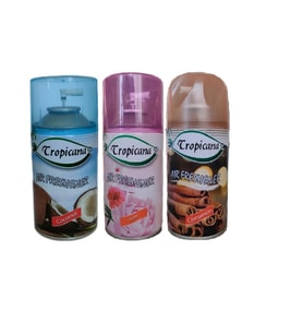 Tropicana Air Freshener Oda Kokusu Coconut Hindistan Ceviz Rose Gül Tarçın Oda Sprey 260 Ml X 3 Adet