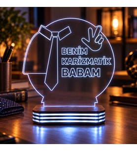 Benim Karizmatik Babam Kişiye Özel Gece Lambası