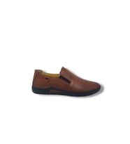 Zerhan 1002 Erkek Taba Hakiki Deri Loafer Ayakkabı