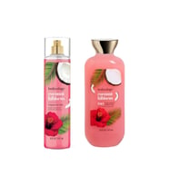 Bodycology Coconut Hibiscus Hindistan Cevizli Hibiskus Kadın Vücut Spreyi + Duş Jeli (Pembe)