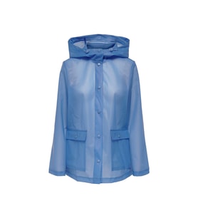 Only Onlacacie Short Rain Jacket Otw Provence Kadın Günlük Yağmurluk 15281928-PROVENCE Mavi