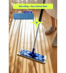 Ultrafiber Mop Tekli Set - Toz ve Tüyleri Toplayan Kuru Mop Bezi