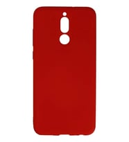 Mate 10 Lite Kılıf Nano içi Kadife Silikon - Kırmızı