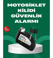 Motosiklet Scooter Bisiklet Tekerlek Disk Kilidi Alarmlı Güvenlik