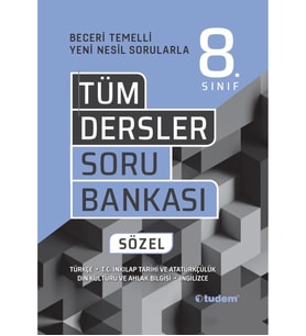 LGS 8. SINIF TÜM DERSLER SÖZEL BECERİ TEMELLİ SORU BANKASI