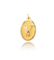 0.25 Gram 14 Ayar Altın Harf Kolye ucu