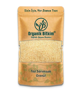 Organik Bitkim Sarımsak Tozu (Granül Sarımsak) 500 gr