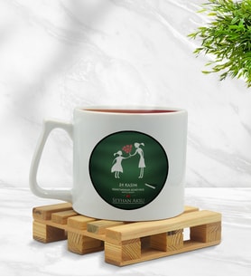 BK Gift Kişiye Özel Öğretmenler Günü Middle Beyaz Kupa Bardak- 18, Öğretmene Hediye, Öğretmenler Günü