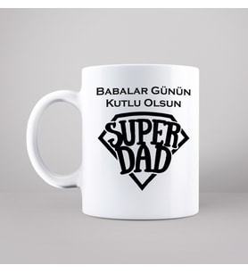 Babalar Günü Tasarımlı Kupa