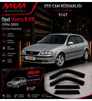 Opel Vectra B HB (1996-2003) 4'lü Mugen Cam Rüzgarlığı