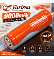 Farissu 3.7V 9000 mAh Şarj Edilebilir Li-ion (Lityum-İyon) Pil