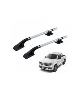 VW AMAROK ARA ATKISIZ TAVAN ÇITASISİYAH VE GRİ (Krom)