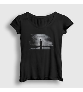 Presmono Kadın Siyah Dark Insomnium T-Shirt 151257tt