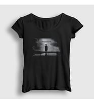 Presmono Kadın Siyah Dark Insomnium T-Shirt 151257tt