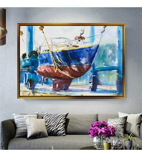 Altın Çerçeveli dekoratif tablo a16 (Gold)
