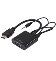 PM-32015 HDMI to VGA + Audio Ses Destekli Aktif Dönüştürücü Çevirici Adaptör