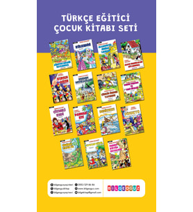 TÜRKÇE EĞİTİCİ ÇOCUK KİTABI SETİ (15 KİTAP)