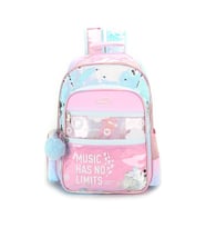 CHIMOLA MUSIC MAVİ PEMBE SIRT ÇANTASI 17" (U)