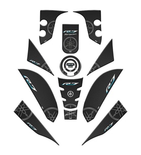 YAMAHA R7 2021-22 UYUMLU FULL TANK PAD SET 001