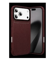 Northcity Newface Apple İphone 18 Pro Max Auto Focus Karbon Kapak - Bordo