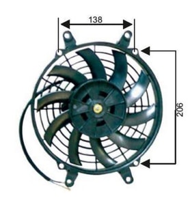 ÜNÜVERSAL FAN MOTORU  9" 24V