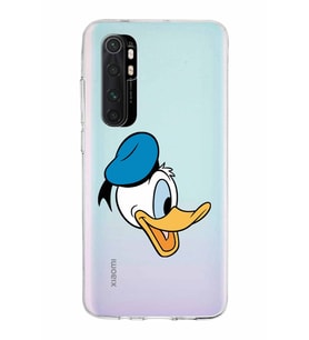 Xiaomi Mi Note 10 Lite Uyumlu Kapak Donald Duck Tasarımlı Şeffaf Silikon Kılıf