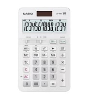 Casio JS-40B-WE Beyaz Profesyonel 14 Hane Masa Üstü Hesap Makinesi