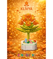 Mikro Blok Kristal Klivya Çiçek Lego - Lego Setleri Mini Lego - Çiçek Lego - Blossom Çiçek Lego