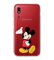 Samsung Galaxy A2 Core  Kamera Korumalı  Kapak Mickey Mouse Tasarımlı  Şeffaf Kılıf