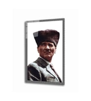 Miyrem Glasses Collection -A1^#  Atatürk Cam Tablo 4 mm (Çok Renkli)